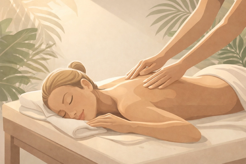 masaje kahuna lomi lomi en centro de bienestar en Terrassa