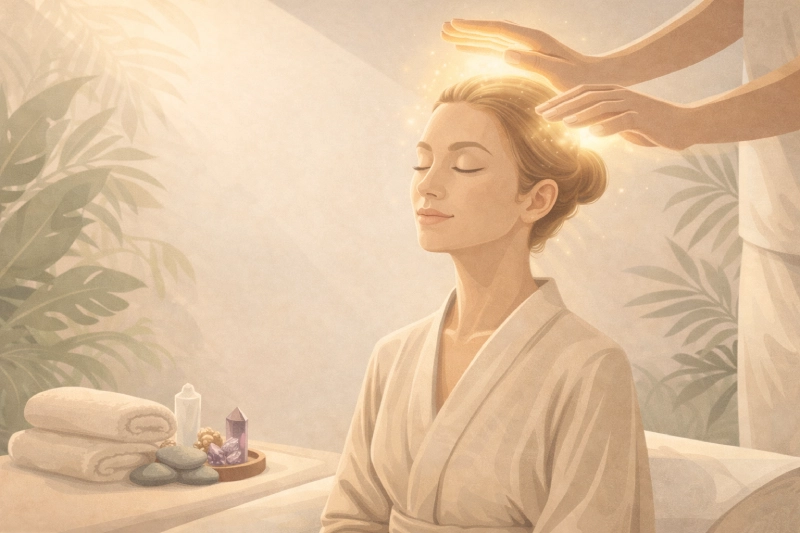 terapia energética reiki en centro de bienestar Kahuna Terrassa