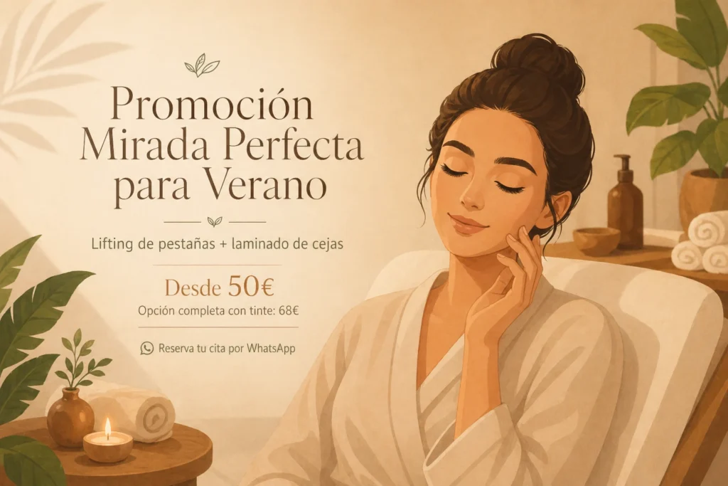 lifting de pestañas y laminado de cejas en centro de estética en Terrassa